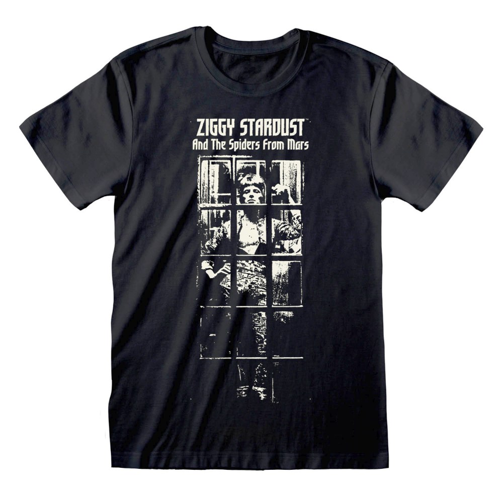 David Bowie - Ziggy Stardust Heren T-shirt - Zwart